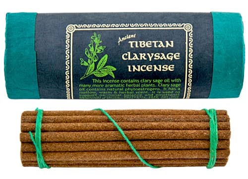 6 Packs Tibetan Clary Sage Incense 30 Sticks - 4.5"L