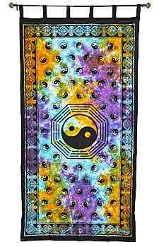 Ying Yang Curtain (Tie Dye) - 44"x88"