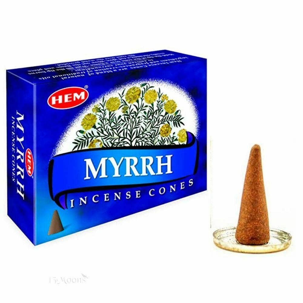 Myrrh Hem Incense Cones Bulk Wholesale 120 Cones