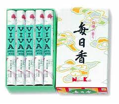 Nippon Kodo Viva Sandalwood Incense 5.5" Long (10 per box)