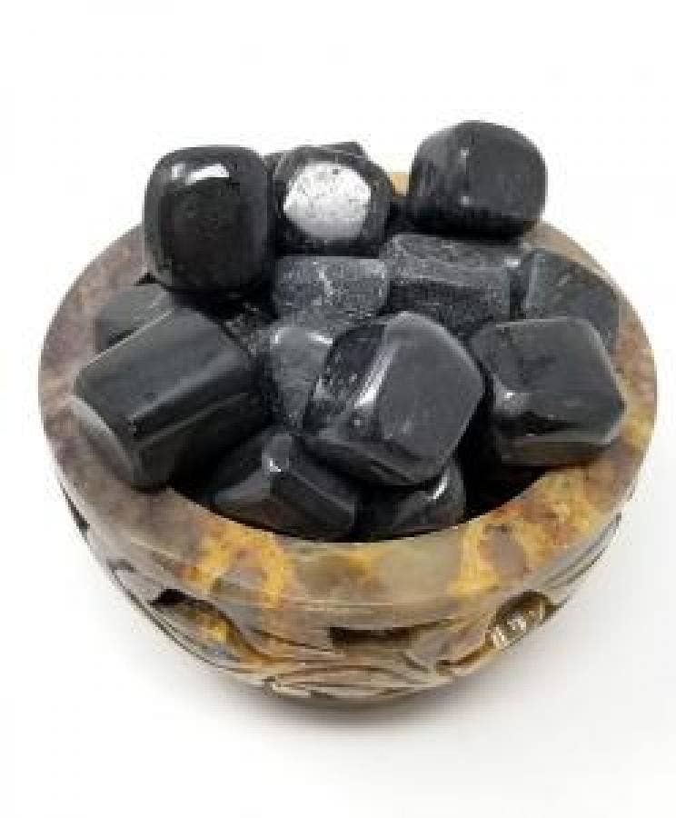 Black Tourmaline Tumbled Stone 1 Lb