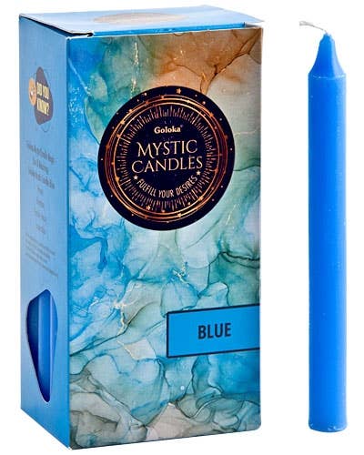 Goloka Blue Mini Ritual Candle (Pack of 20) - 0.5"x5"