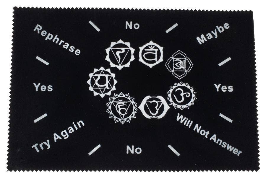 Seven Chakra Pendulum Altar Cloth 8"x12"