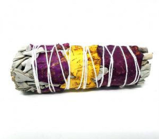 White Sage with Rose Petals 3-4