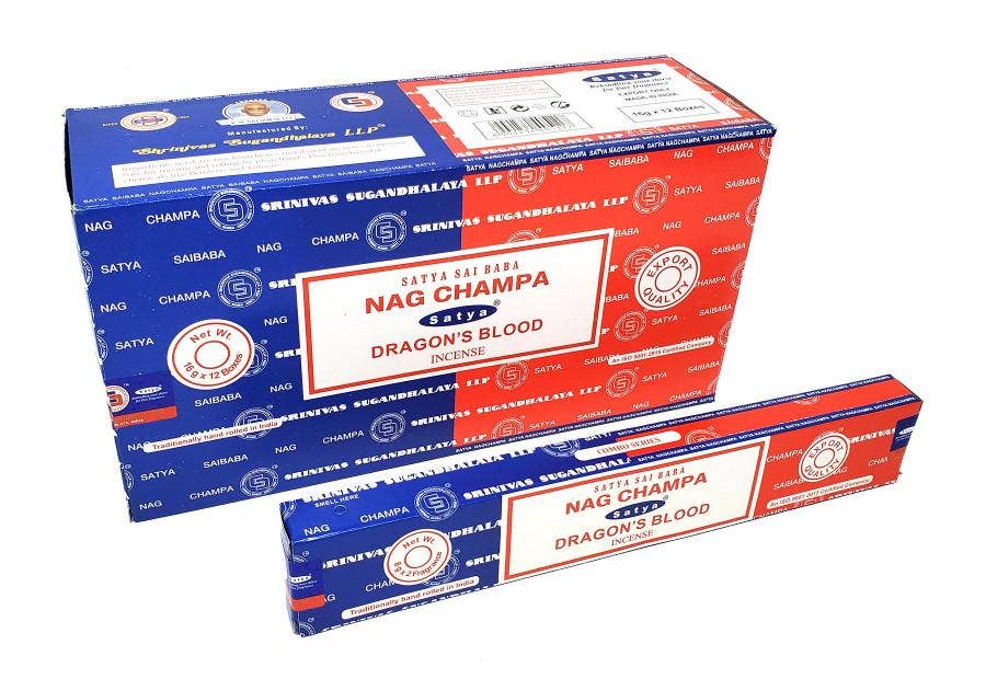 Satya Nag Champa & Dragon's Blood Mix Combo Pack 16gms 12/b