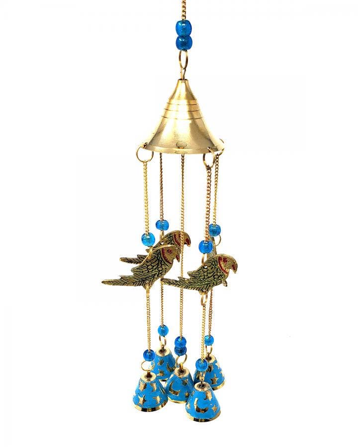 Parrot Brass Windchime 14" High