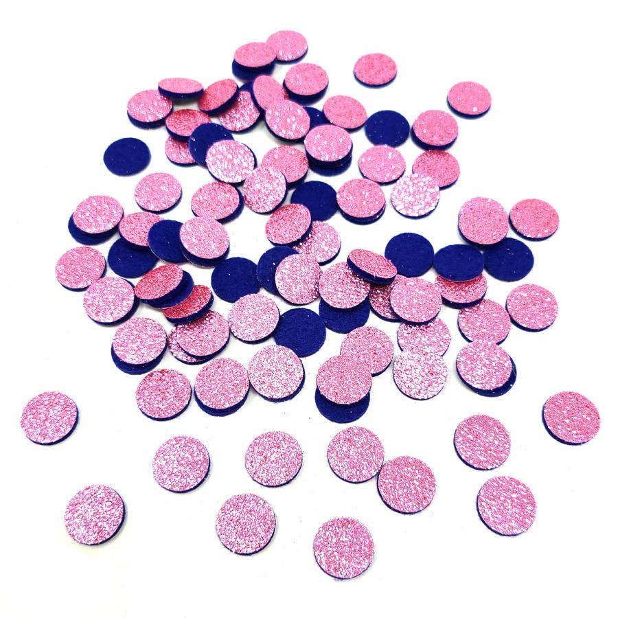 Pink Glitter Small Essential Oil Felt Pads - 100 Pcs Replace