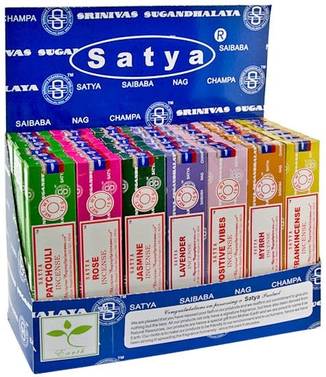 Incense Display 15 Gram Satya Set - 42 Packs