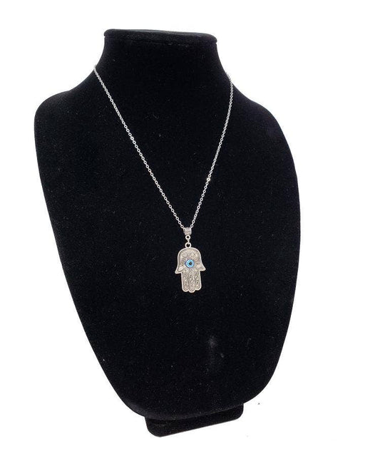 # TKE-07 - Hamsa Hand Evil Eye bead Necklace with chain 1.15