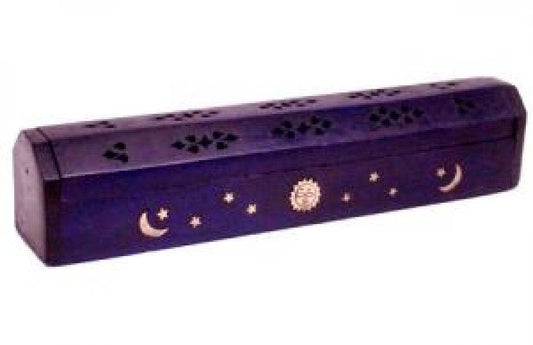 Celestial Coffin Incense Burner Violet 12" (2 pack)