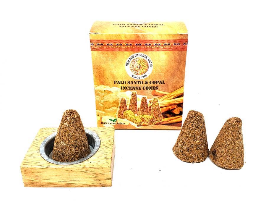 Palo Santo & Peruvian Copal Mix Cones 6 cones + W. Burner