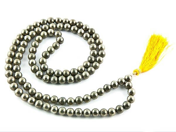 Pyrite Prayer Mala - 8mm