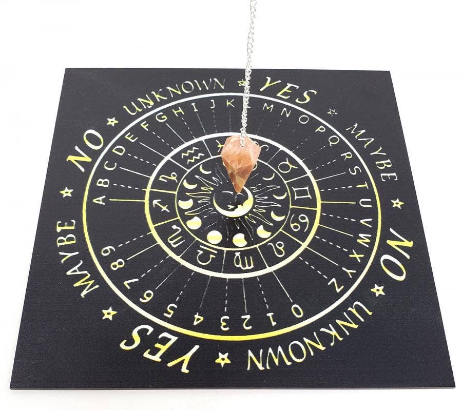 Zodiac Sign Pendulum / Altar Board 8"