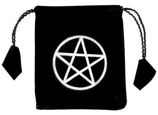 6 Pieces Pentacle Drawstring Velvet Bag - 3.5"x4.5"