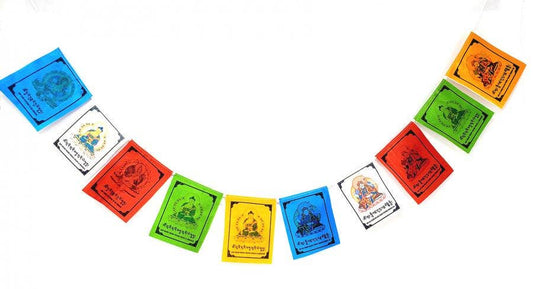 Colorful Tibetan GODS Prayer Flag 2.75" wide x 3.5" High