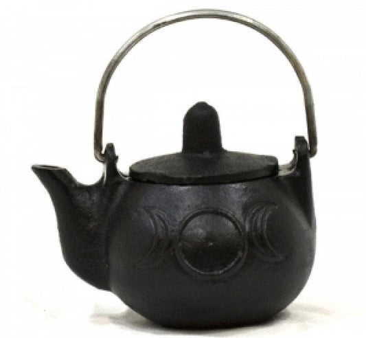 Triple Moon Cast Iron Kettle Cauldron 4" L