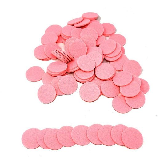 XL Pink Essential Oil Felt Pads - 100 Pcs Replacement