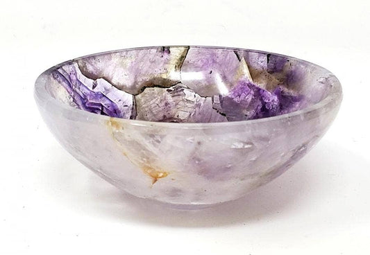 Amethyst Gem Stone Bowl 2" Diameter x 0.75" High