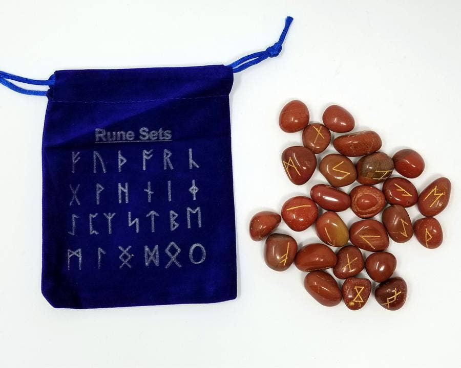 Red Jasper Rune Set