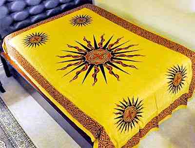 Celtic Sun Tapestry (Multicolor) - 72" x 108"