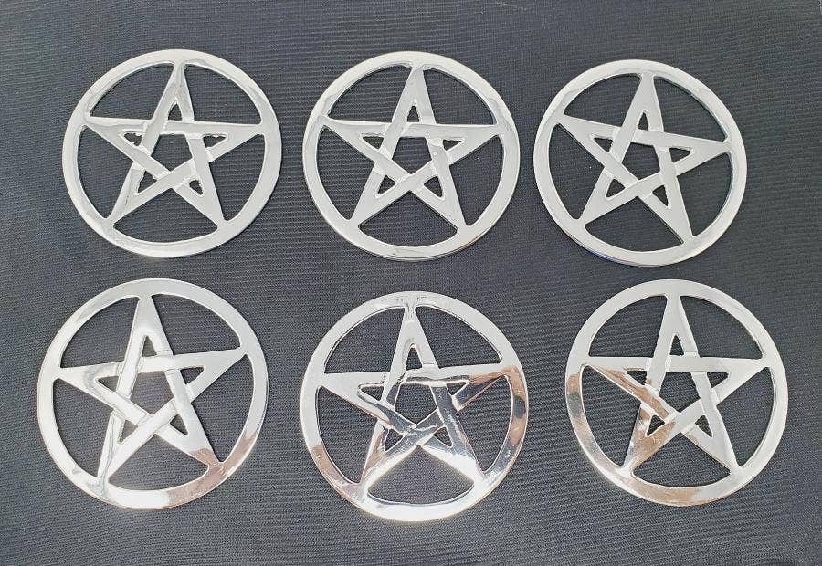 Cut Out Pentagram Altar Tile 2 3/4" ( 6 Pc )