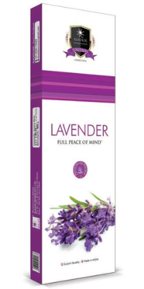 Lavender Incense by Alaukik - 90 Gram Pack (12 Packs Per Box