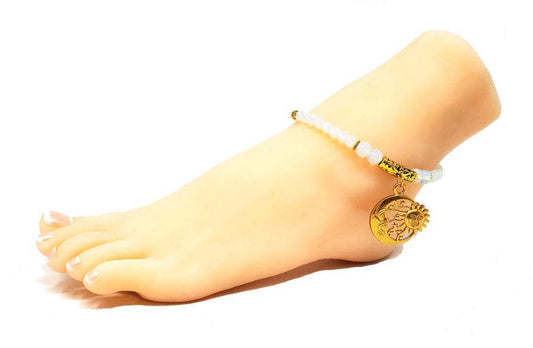 Opalite - Sun Moon & Stars Anklet