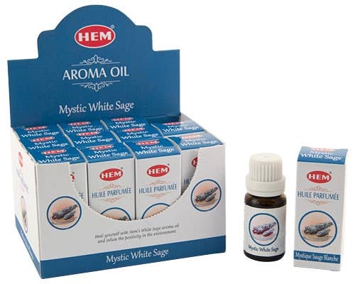 Hem Mystic Aroma Organic Oil 10ML per Bottle (12 P/Box)