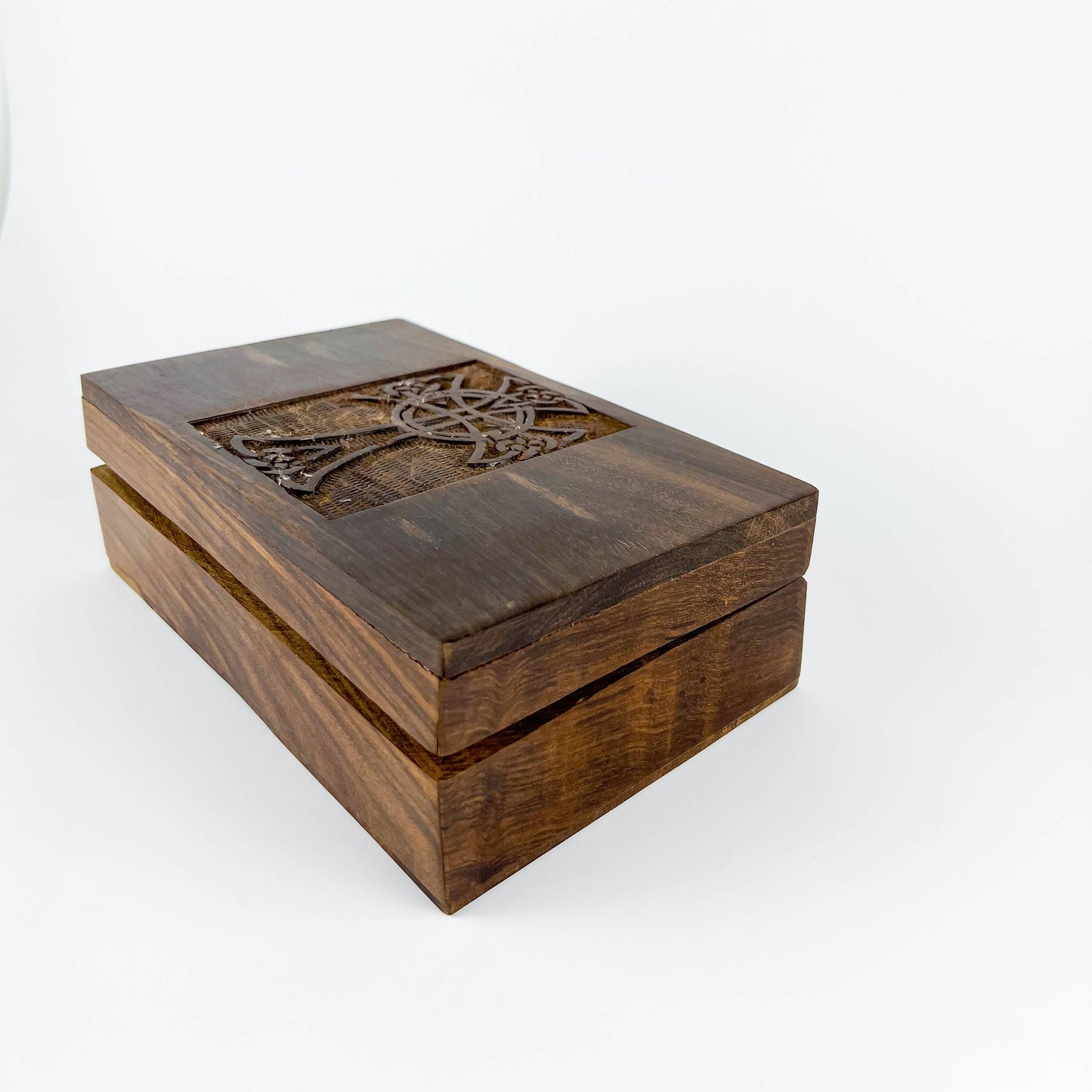 Celtic Cross Wooden Box 5x8"