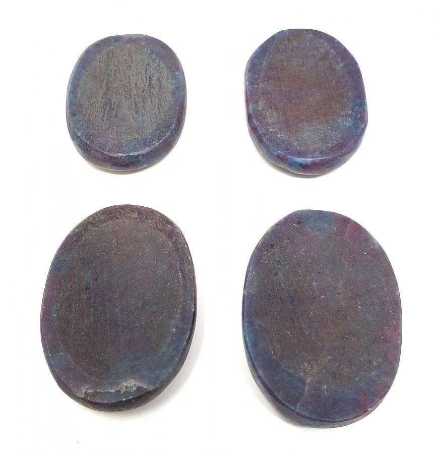 Worry Gemstone - Ruby Kynite Oval Stones (4 Pack) 1-1.5"L