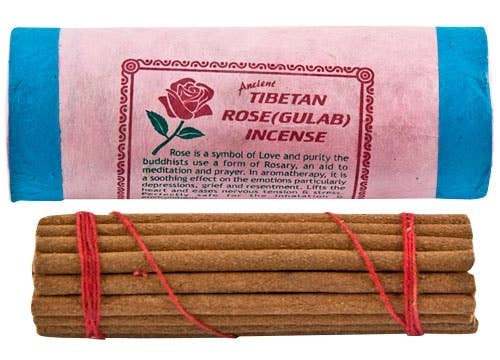 6 Packs Tibetan Rose Incense 30 Sticks - 4.5"L