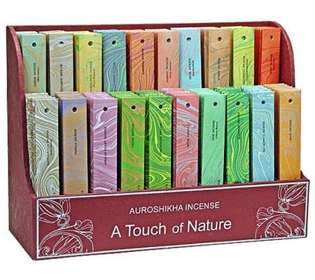 10 Gram Pack Auroshikha Incense Sticks Display Set - 200 Pac