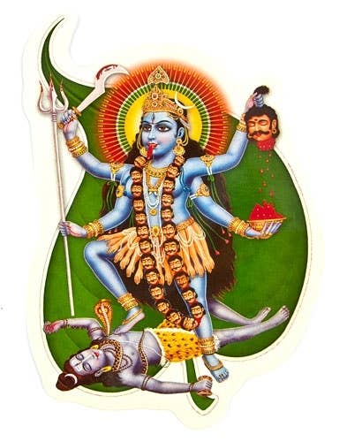 Goddess Kali Sticker - 4.5" x 6" (10 Per Pack)