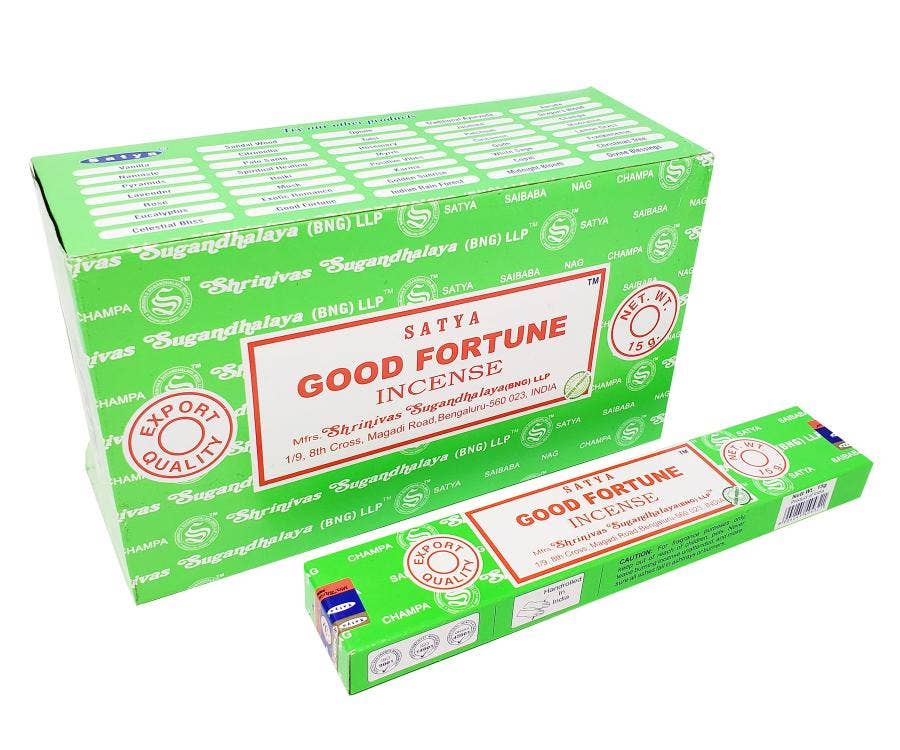 Satya Good Fortune incense 15 grams (12/box)