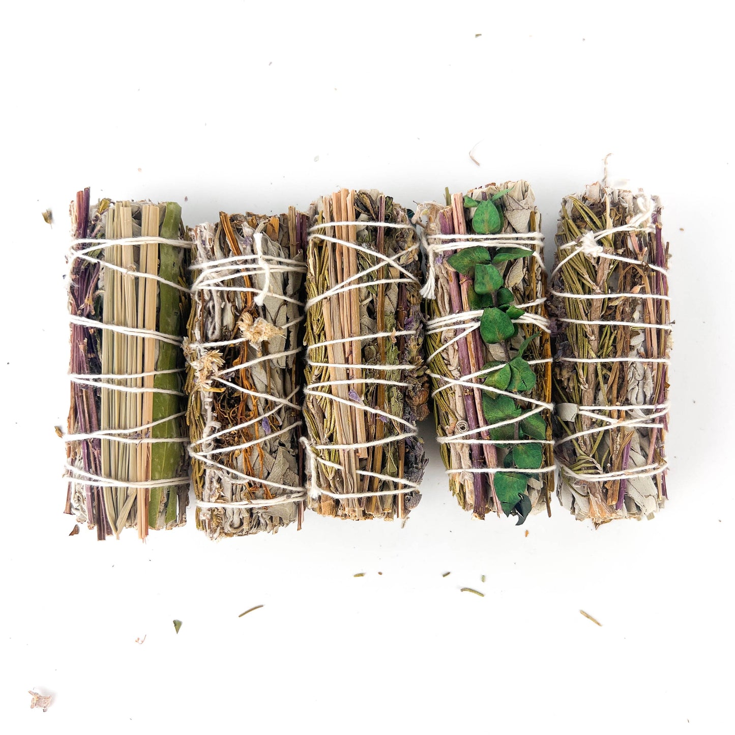 White Sage with 7 Herbs Mix 4": Mullien, Peppermint, Rosemar