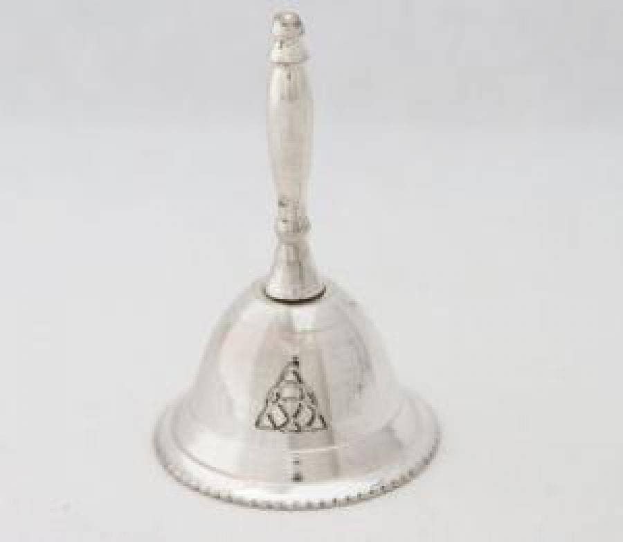 Triquetra Silver Plated Altar Bell - 3"H