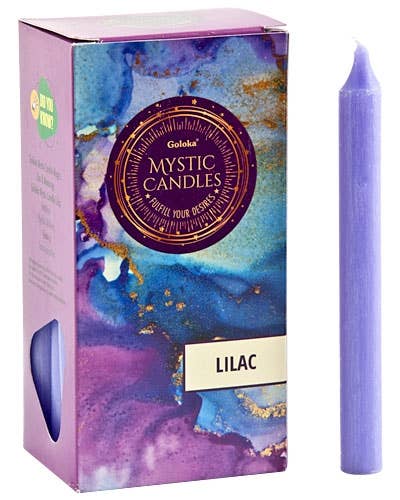 Goloka Lilac Mini Ritual Candle (Pack of 20) - 0.5"x5"