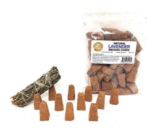 (50 pack) Black Lavender Cones 1"H - 100% Natural