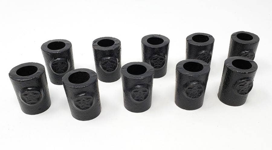 Pentagram Cast Iron CHIME Candle Holder 1.25"H x 1"W ( 10 Pc