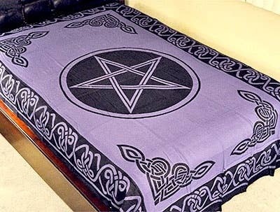 Pentacle Tapestry (Purple) - 72" x 108"