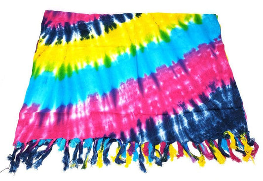 Spiral Sarong 44x72" Tie dye Color