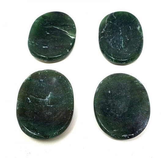 Worry Gemstone - Blood Stone Oval Stones (4 Pack) 1-1.5"L