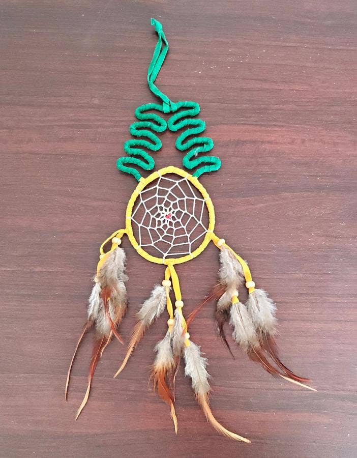 3.5" Diameter - Pinneapple Dream Catcher (DC97) 11"L