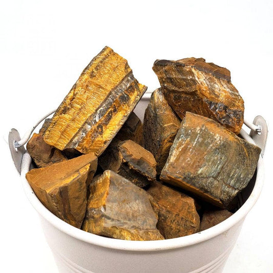 1 Kilo - Tiger Eye Raw Natural Stone (2.2 Lb's)