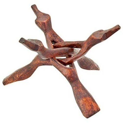 Wooden Cobra Tripod Stand Set Natural Smooth Finish US Seller