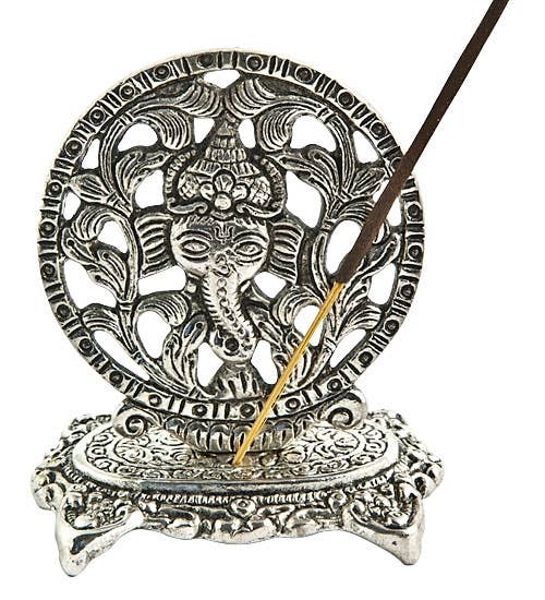 2 Pieces Lord Ganesh Incense Stick Burner - 3.5"H, 3"W