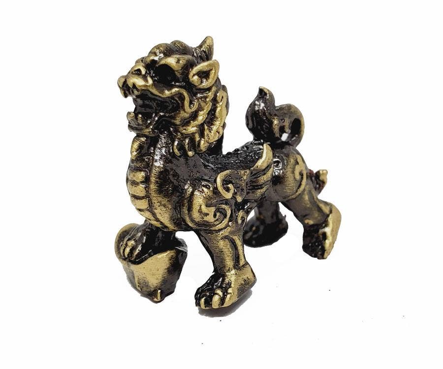 Foo Dog Lion mini statue 1" H