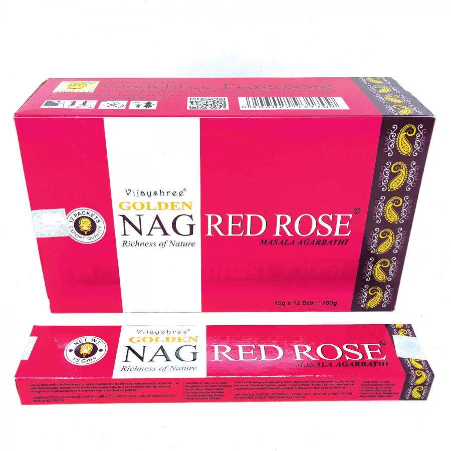 Golden Nag Red Rose 15gm (12/box)