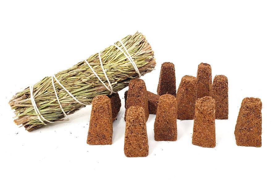 Rosemary Smudge Cones 1"H (12 pack) - 100% Natural