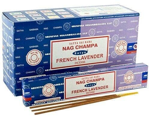 Satya Nag Champa Aroma  Incense - 15 Sticks Pack (12 Packs Per Box) US Seller